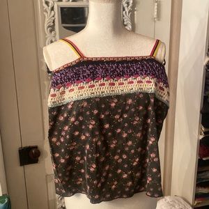Free People Crochet & Cotton Tank Top